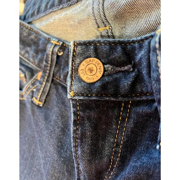 NWOT Women's Gap Long and Lean Low Rise Bootleg cut Jeans, Dark Blue, Sz 25R - Picture 9 of 12